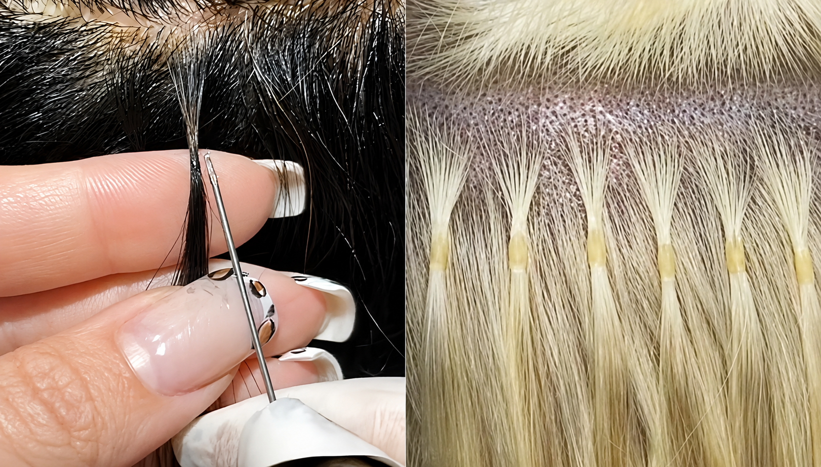 Ice vs keratin hair extensions comparison at Hani Hair Dubai